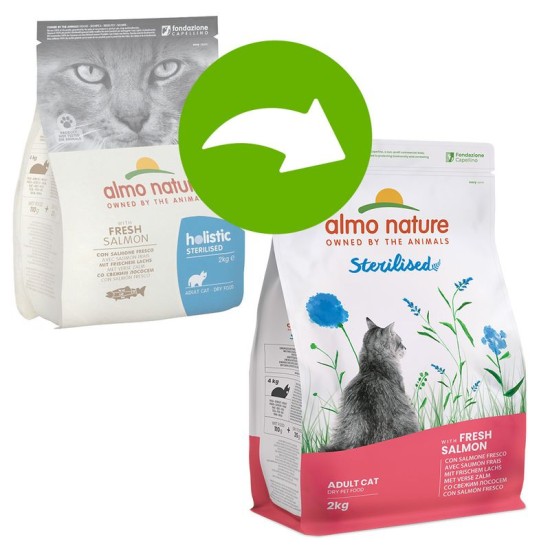 Almo Nature Holistic Sterilised Σολομός & Ρύζι 2KG 