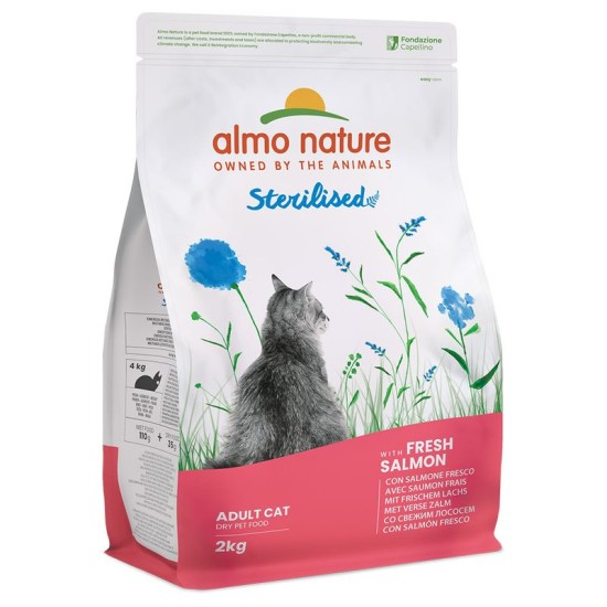 Almo Nature Holistic Sterilised Σολομός & Ρύζι 2KG 