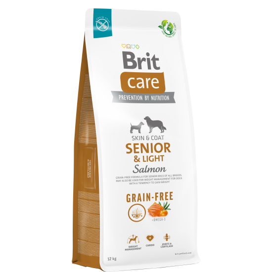 Brit Care Grain Free Senior Light Salmon & Potato 12kg