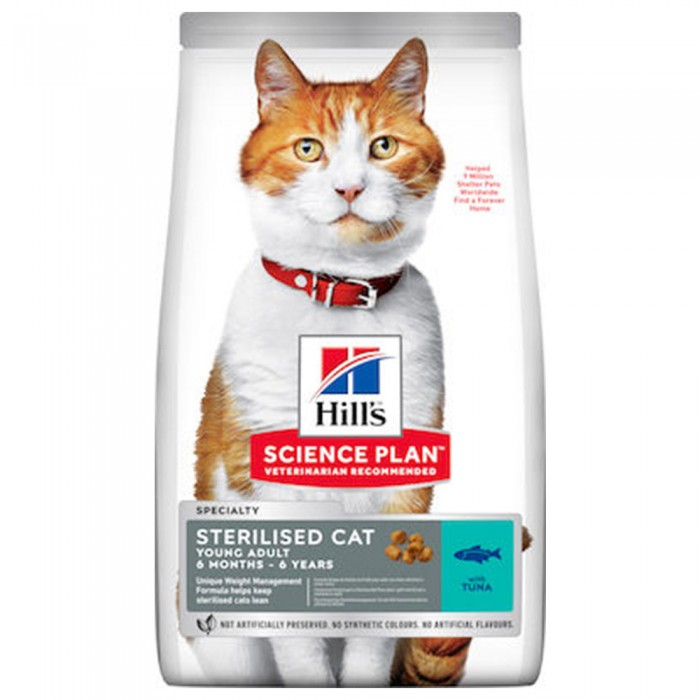 Hill's Science Plan Young Adult Sterilised Cat 3 Flavor 1,5kg