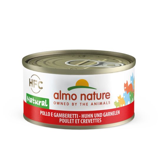 ALMO NATURE HFC Cans 70gr  κοτόπουλο & γαρίδες 