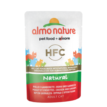 ALMO NATURE HFC Pouch 55gr  Natural - Κοτόπουλο & Γαρίδες 